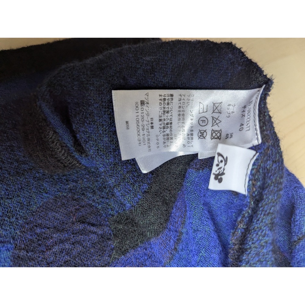 Sensounico Matsuo‎ Int. Made in Japan Wool Cowl Neck Art to wear Lagenlook - Picture 12 of 16